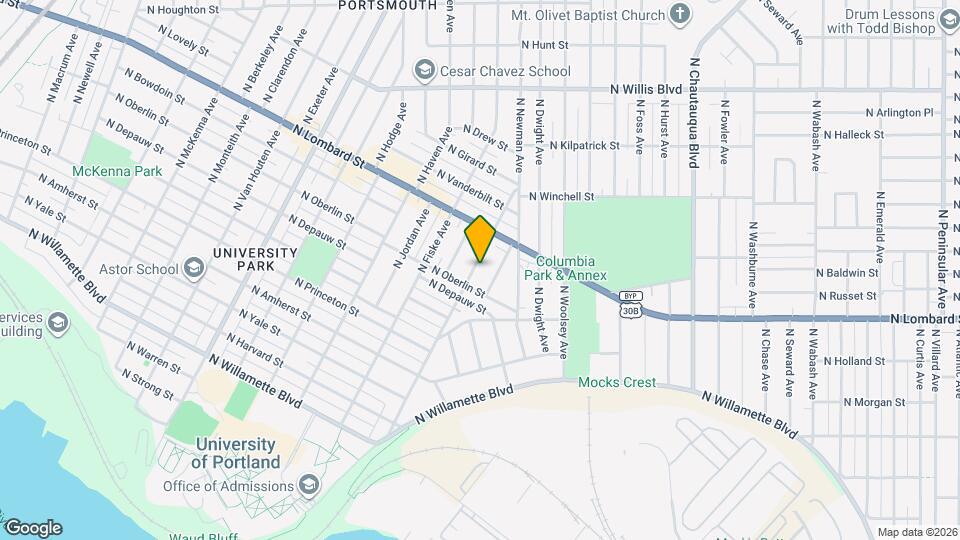 7432 N Olin Ave Map and Location Details