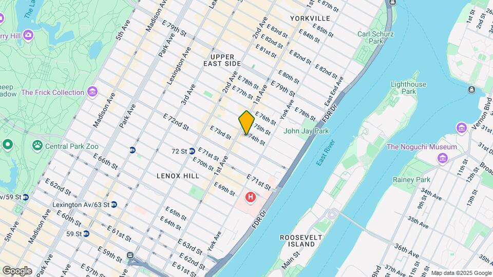 Lenox Hill Map and Location Details
