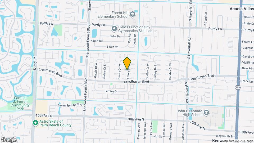 2715 Emory Dr E Map and Location Details