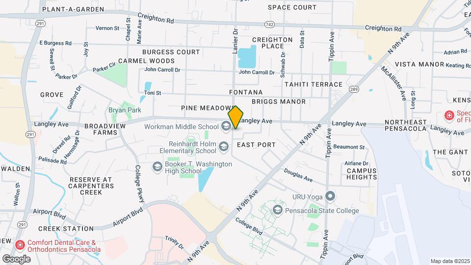 6240 Lanier Dr Map and Location Details
