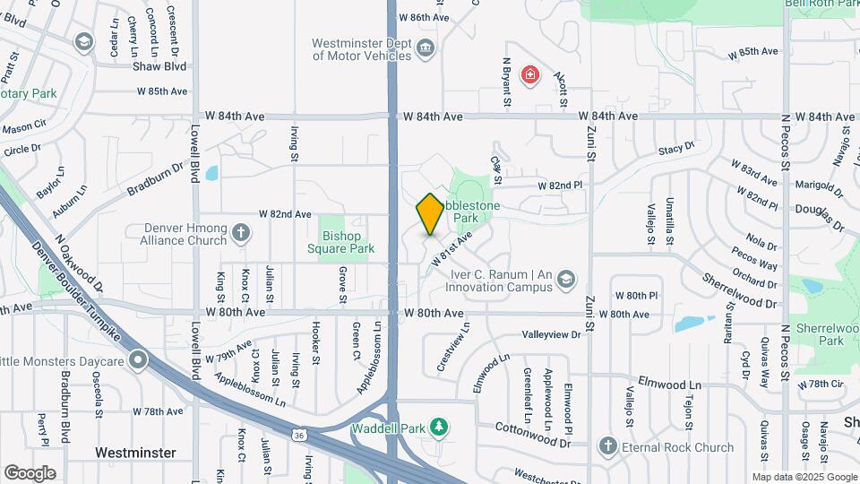 2915 W 81st Ave Map and Location Details