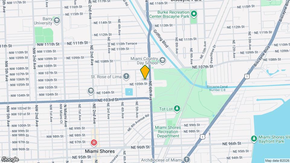 565 NE 105th St Map and Location Details