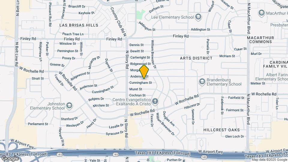 2207 Cunningham St Map and Location Details