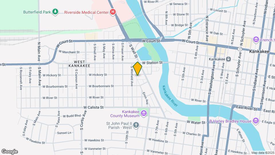 1060 W Hickory St Map and Location Details