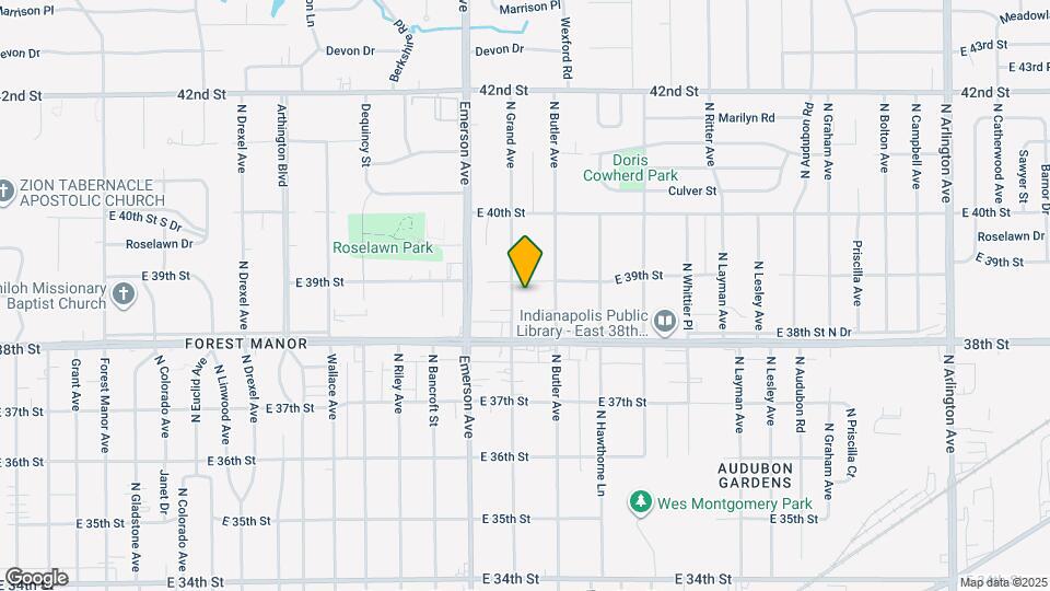 3841 N Grand Ave Map and Location Details