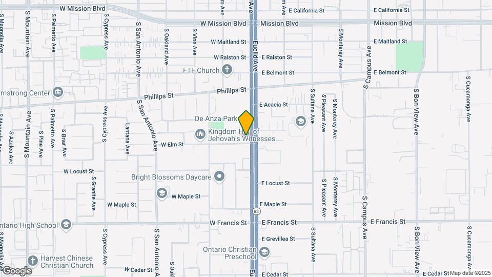 1450-1460 Euclid Ave Map and Location Details