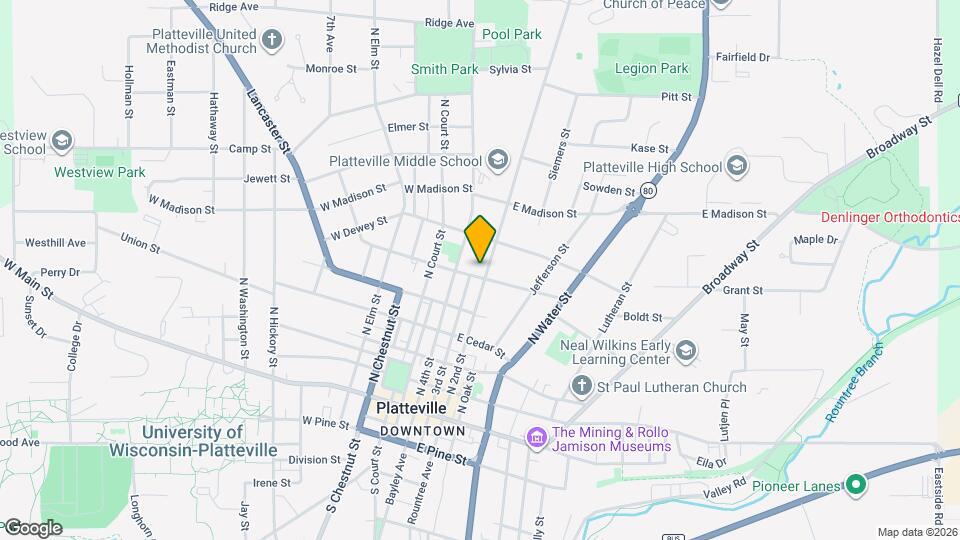 92 E Lewis St Map and Location Details