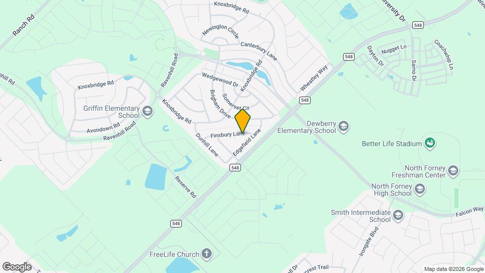 1007 Finsbury Lane Map and Location Details