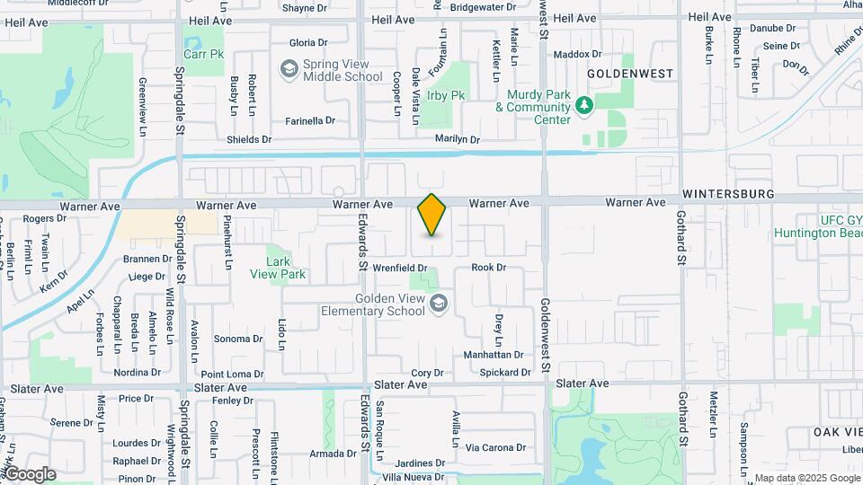 6700 Warner Ave Map and Location Details