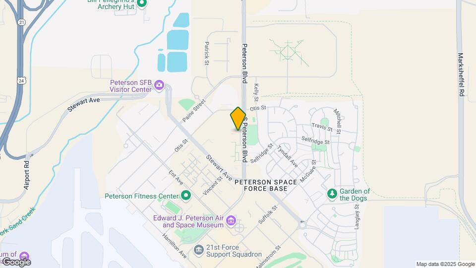 Peterson Air Force Base Map and Location Details
