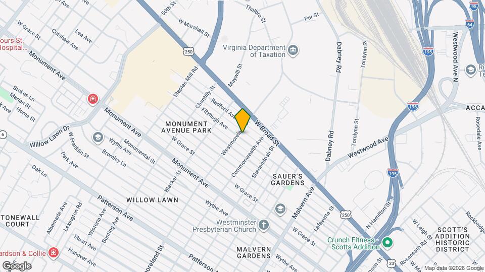 4524 Fitzhugh Ave Map and Location Details