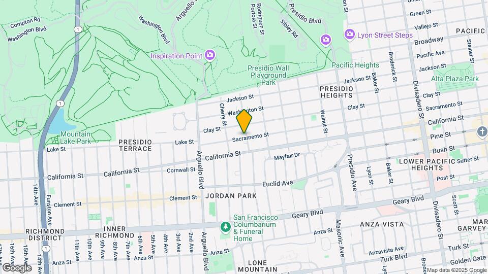 3810 Sacramento St Map and Location Details