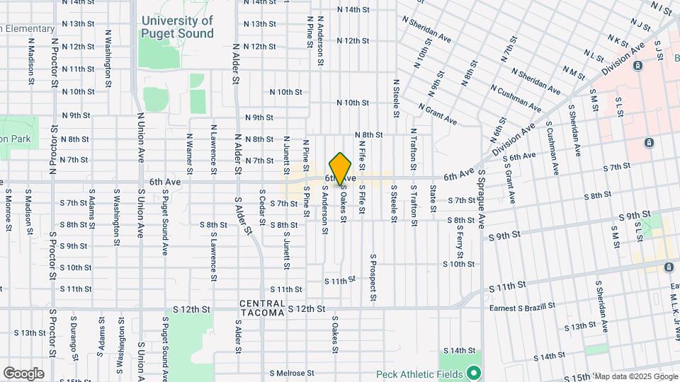 Oakes St. Apartments Map and Location Details