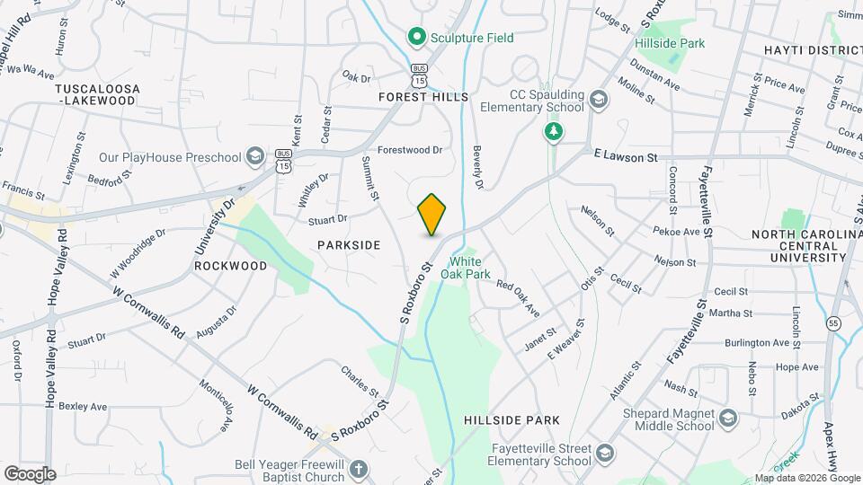 2128 S Roxboro St Map and Location Details