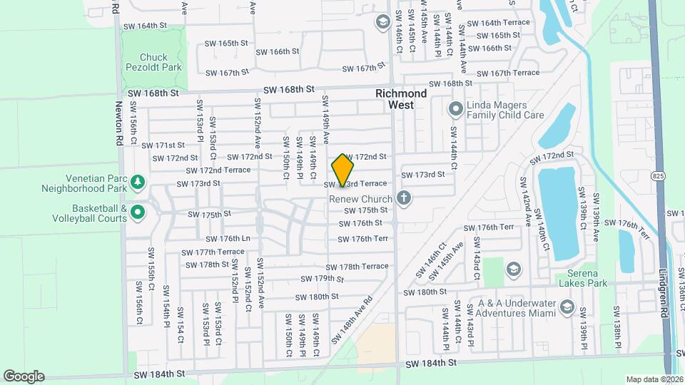 14855 SW 174th St Map and Location Details