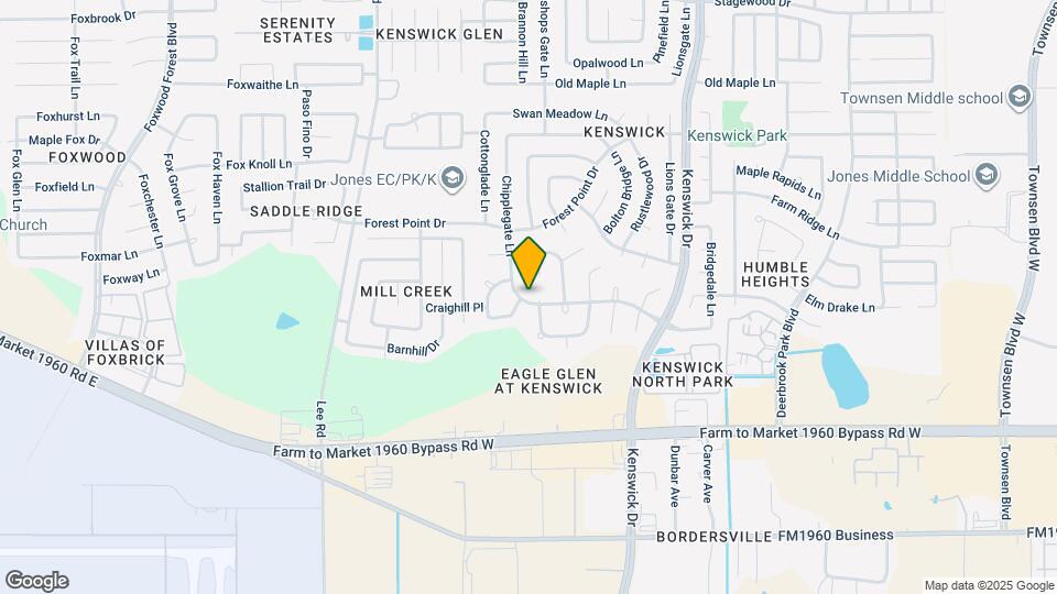 8203 Huntermoor Cir Map and Location Details