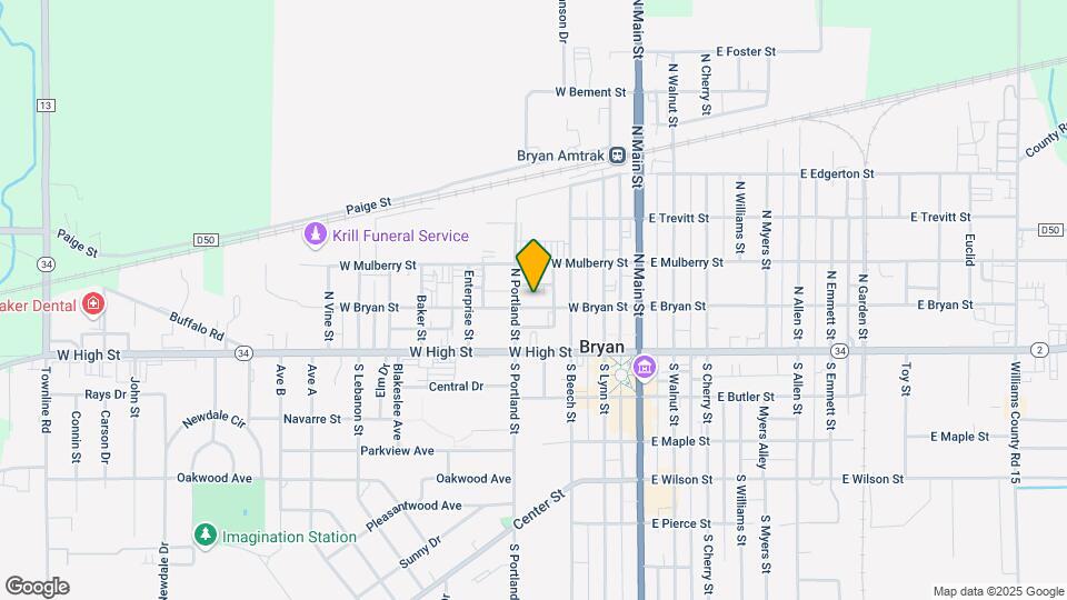 334 W Bryan St Mapa y Detalles de la Ubicación
