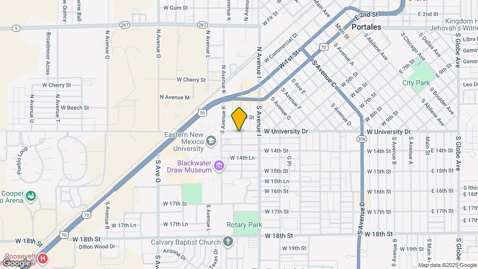 1101 W University Dr Map and Location Details