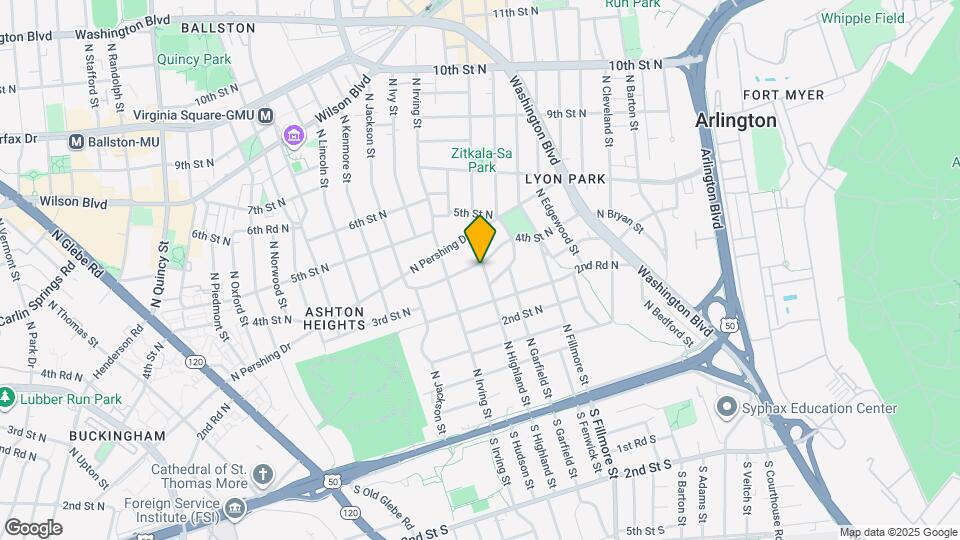 312 N Highland St Map and Location Details