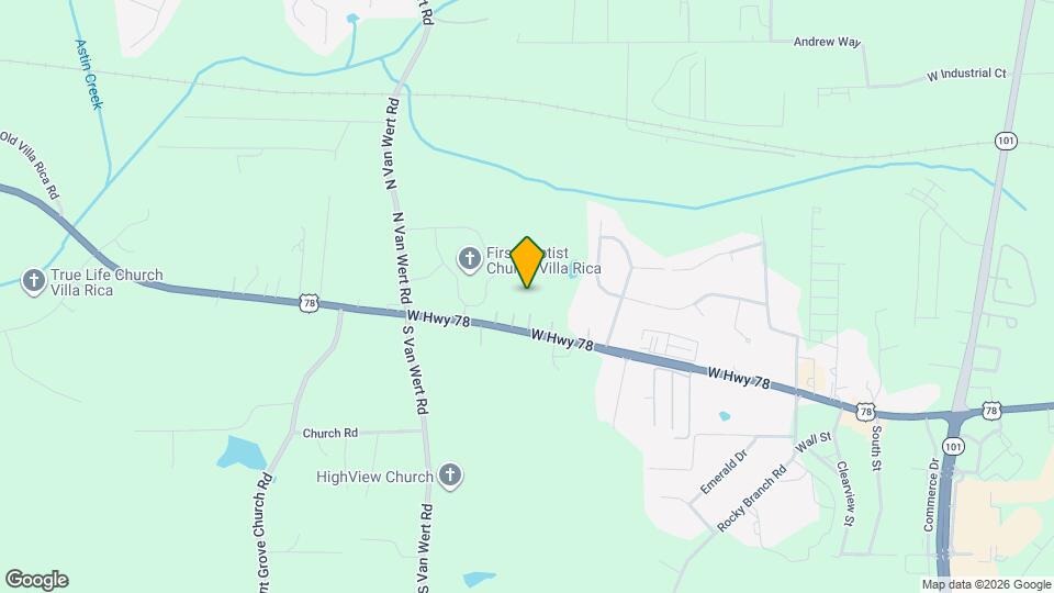 Cottages at Villa Rica Map and Location Details