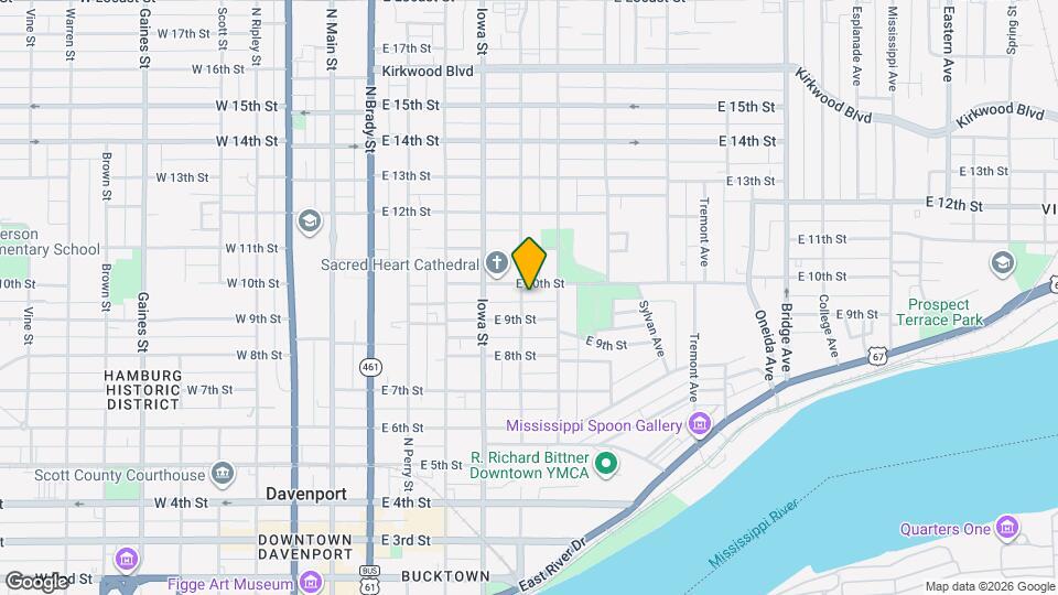 919 LeClaire St Map and Location Details