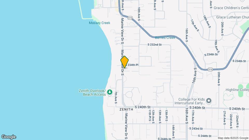 802 S 235th Pl Map and Location Details