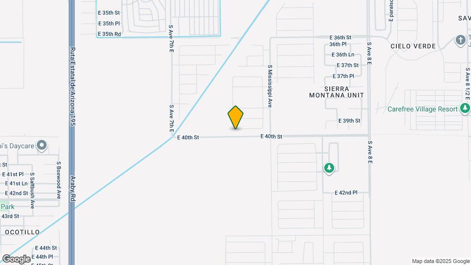 7269 E 39th Pl Map and Location Details