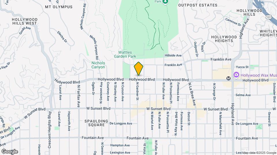 7471 Hollywood Blvd Mapa y Detalles de la Ubicación