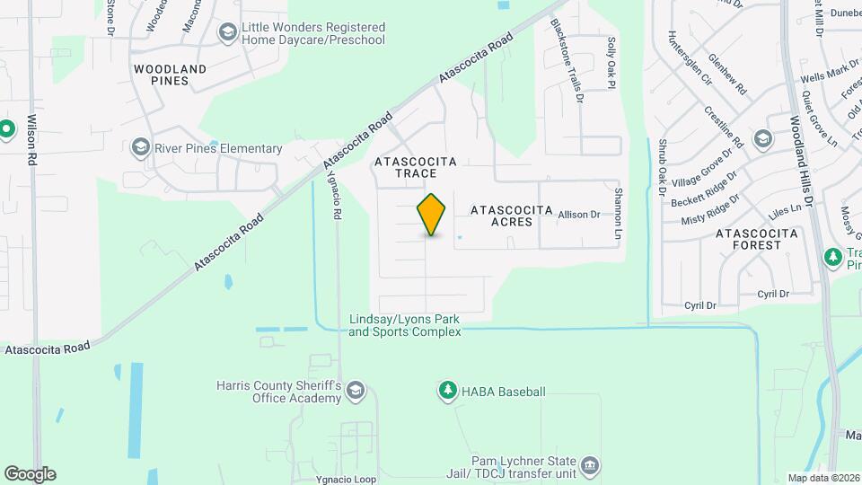 16910 Atascocita Bend Dr Mapa y Detalles de la Ubicación