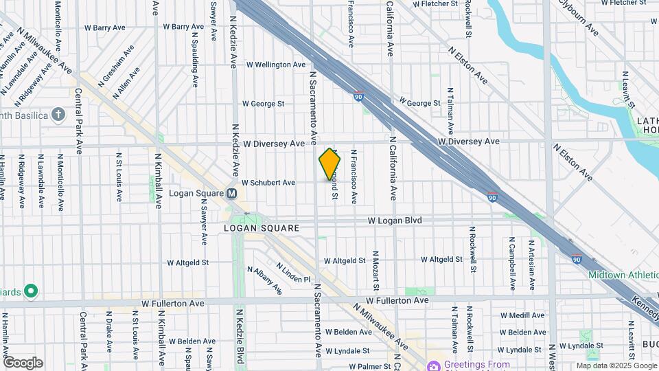 2937 W Schubert Ave Map and Location Details