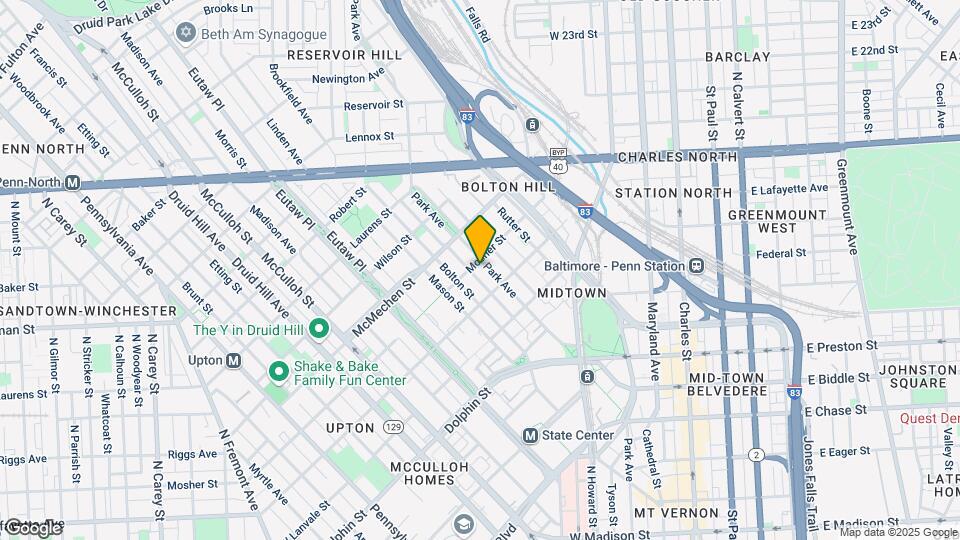 1426 Park Ave Map and Location Details