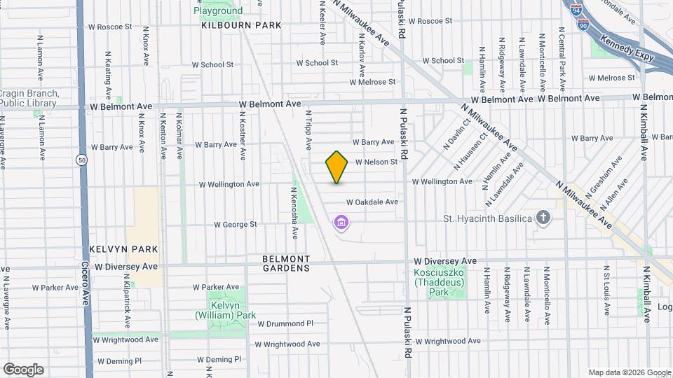4147 W Wellington Ave, Unit Garden Map and Location Details
