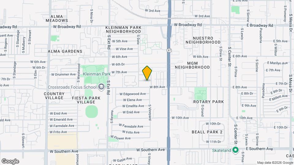 531 W Del Campo Ave Mapa y Detalles de la Ubicación