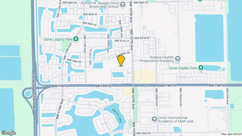 10747 NW 76th Ln Map and Location Details