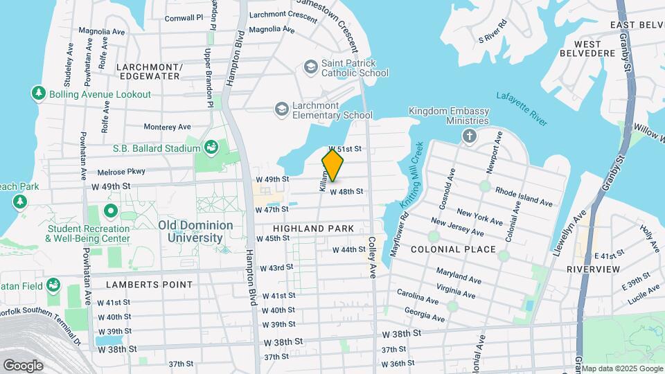 852 W 48th St Map and Location Details