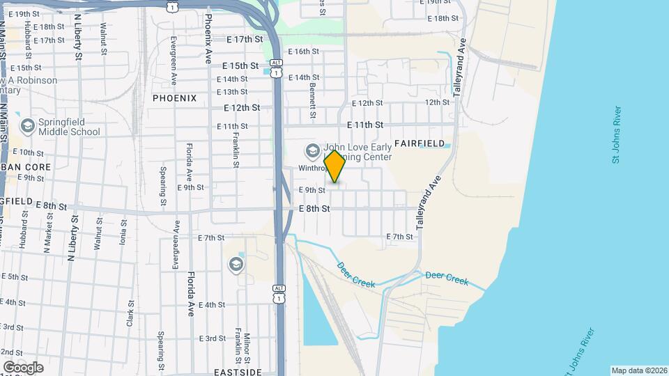 1629 E 9th St Map and Location Details