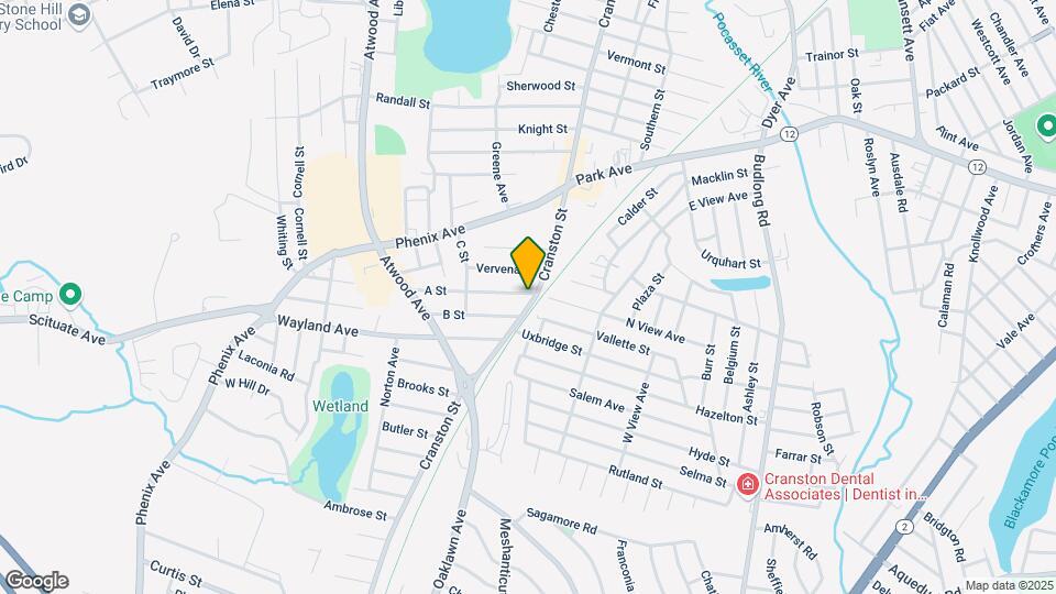1821 Cranston St Mapa y Detalles de la Ubicación