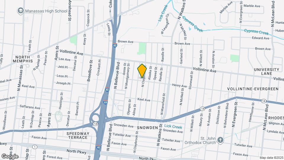 881 N Claybrook St Map and Location Details