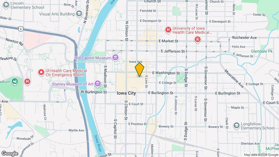 118 S Dubuque St, Unit 1 Map and Location Details