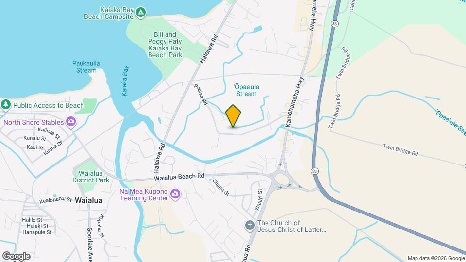 66-340 Paalaa Rd, Unit Upstairs Map and Location Details