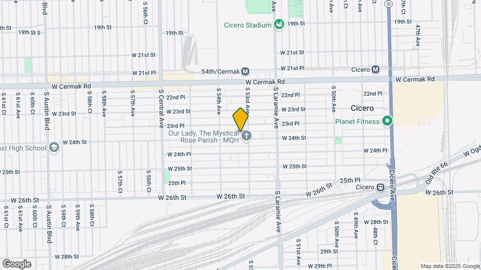 5312 W 24th St, Unit Cicero Map and Location Details