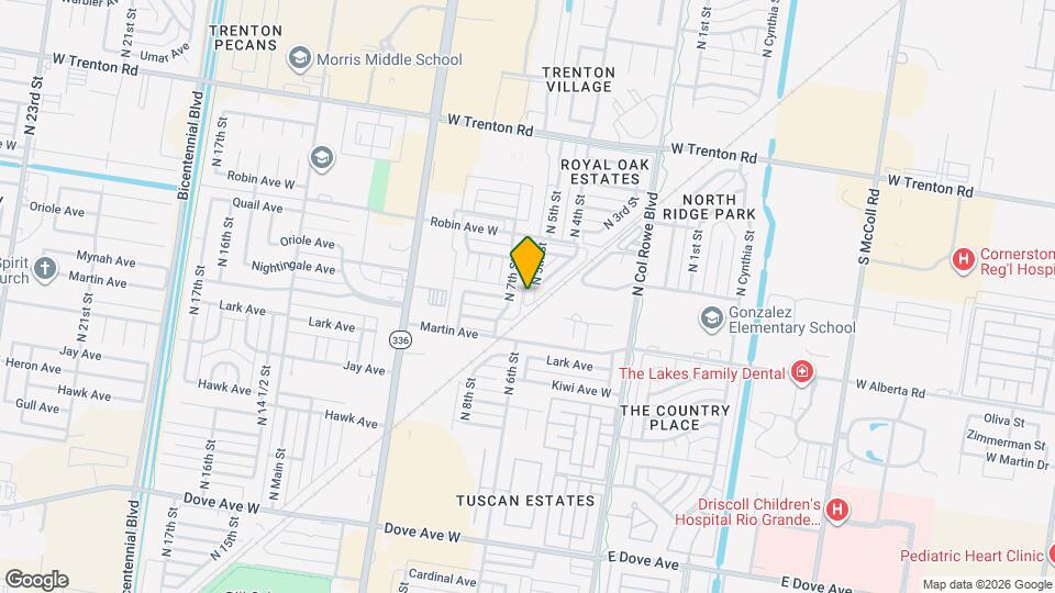 6613 N 5th St Map and Location Details