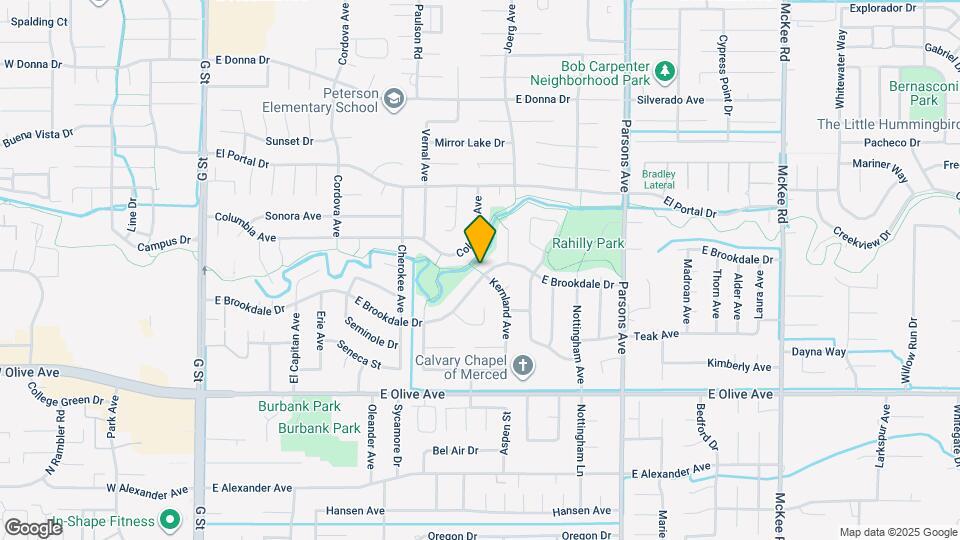 1301 E Brookdale Dr Map and Location Details