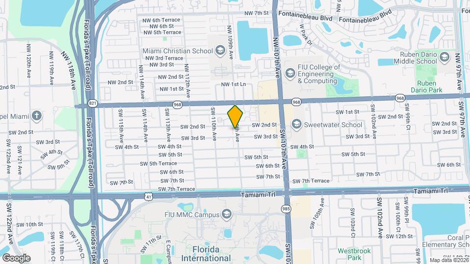 10904 SW 2nd St Mapa y Detalles de la Ubicación