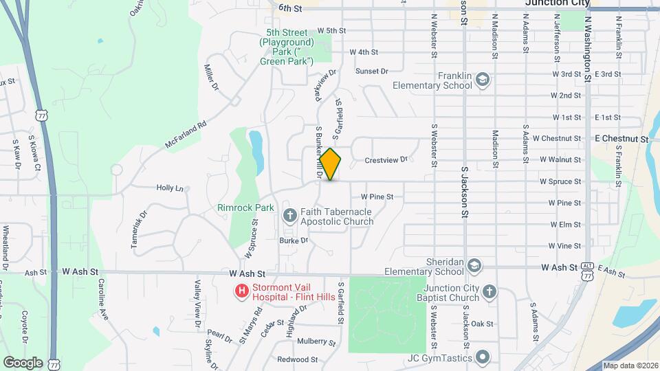 917 W Spruce St Map and Location Details