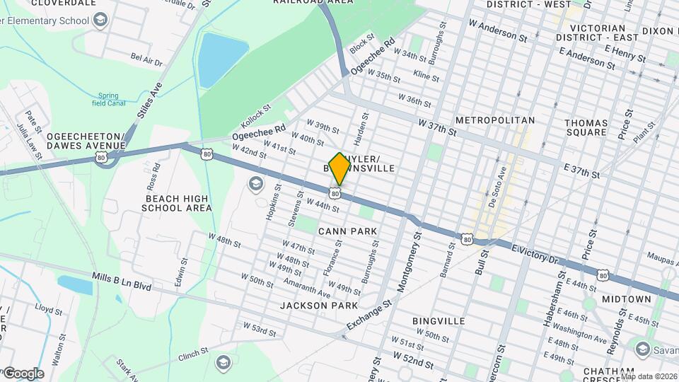 720 W Victory Dr Map and Location Details