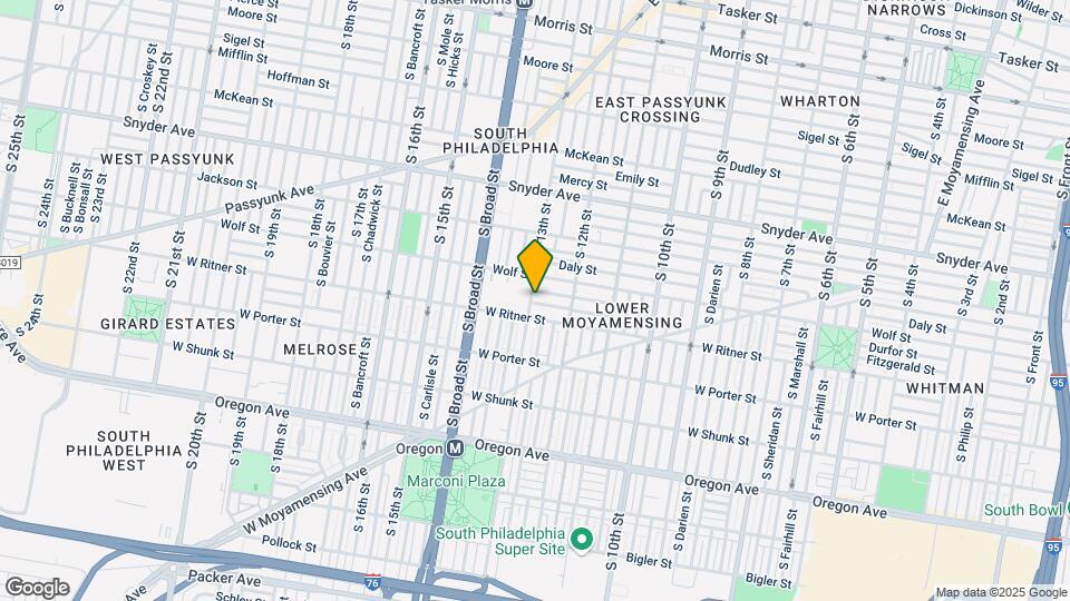 2323 S 13th St, Unit 2nd Floor Map and Location Details