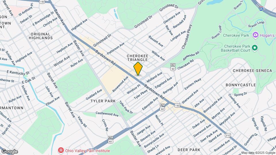 1333 Bardstown Rd Mapa y Detalles de la Ubicación