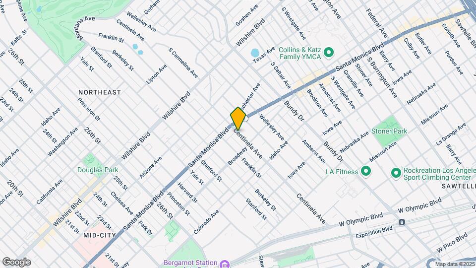 1443 Centinela Ave Map and Location Details