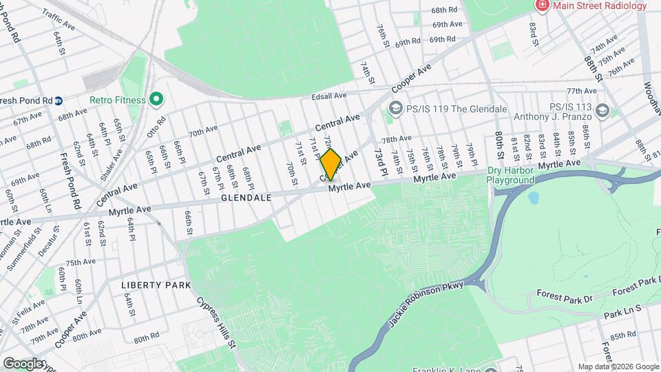 71-29 Myrtle Ave Map and Location Details